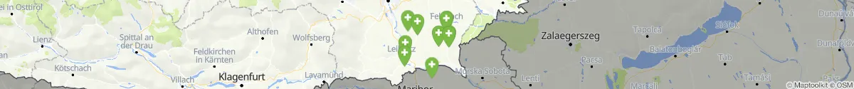 Kartenansicht für Apotheken-Notdienste in der Nähe von Jagerberg (Südoststeiermark, Steiermark)